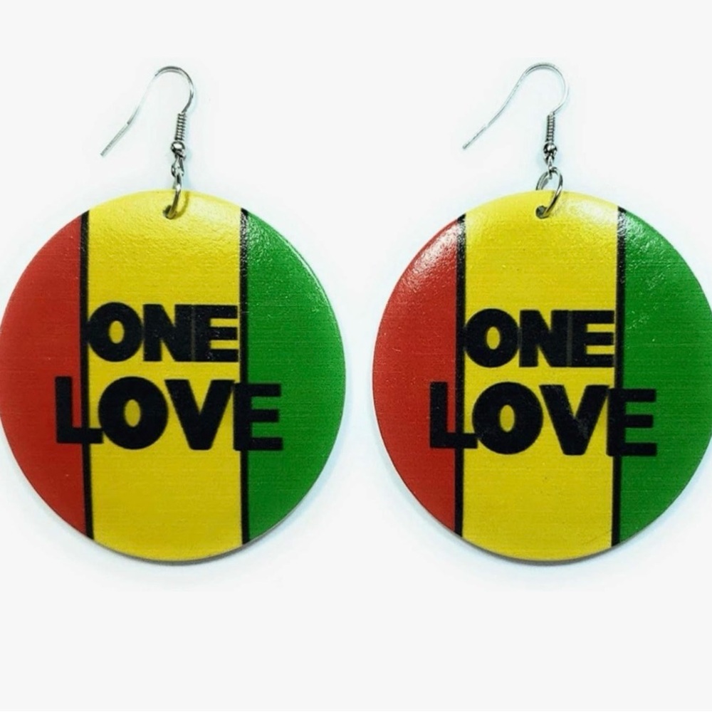 Colorful One Love Earrings J286